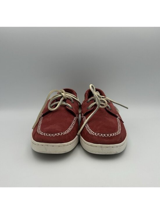 Sebago Wentworkth Two Eye Boat Shoes Men’s 8 US Red Red Leather Casual Lace Up main image 8